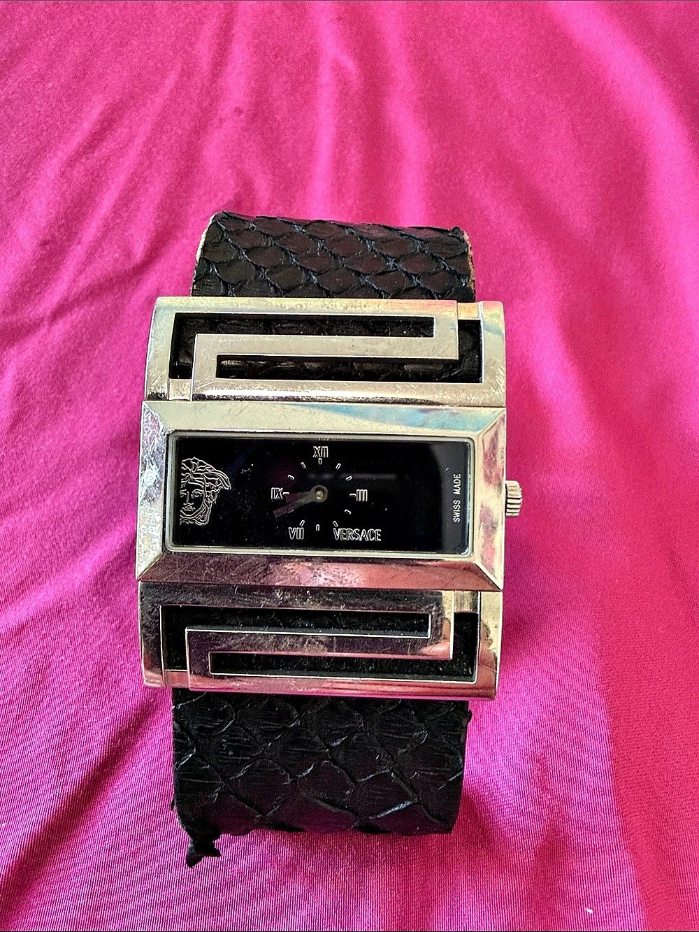Versace Deauville VSQ99 Black & Gold-Tone Watch